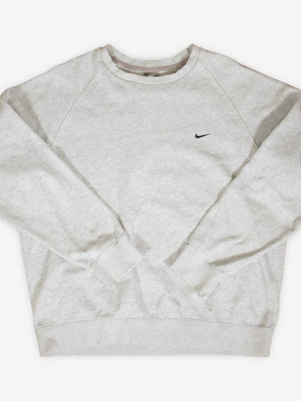 Y2K Vintage Nike Silver Tab Swoosh Grey Sweatshirt Crewneck